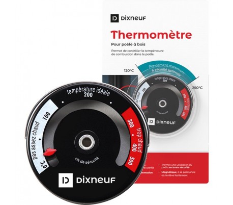 Thermomètre ménager pour poêle à bois, contrôle de la température de la  cheminée, augmentation de l'efficacité et optimisation de la consommation  de