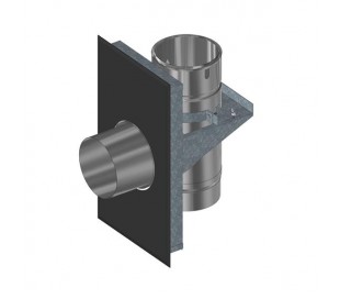 raccord poêle/tubage mur adossement