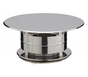 Chapeau aspirateur simple INOX-INOX - Poêle à bois