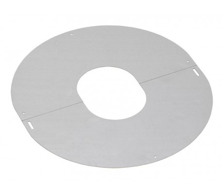 Plaque de propreté inox PGI pour poêle à granulés - Poujoulat