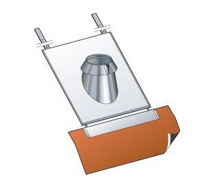 Solin inox pour tuile PGI pour poêle à granulés - Poujoulat