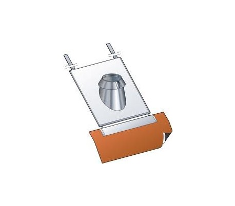 Solin inox pour tuile PGI pour poêle à granulés - Poujoulat