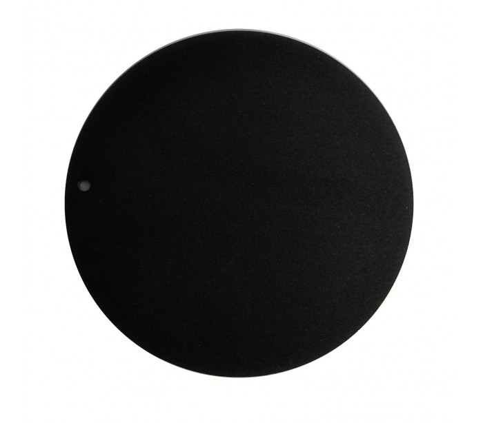 Plaque de protection de sol Acier Noire Demi ronde 84 x 84 cm